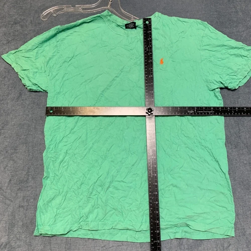 Polo Ralph Lauren T Shirt Mens Medium Green Embroidered Logo Casual Short Sleeve